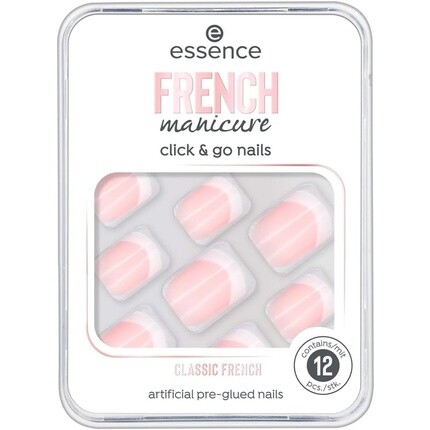 

Французский маникюр Click & Go Nails 01, Essence