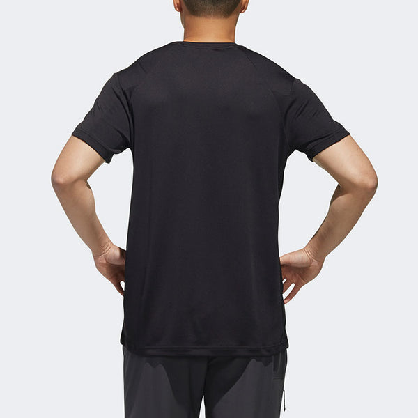 Футболка xplr act ss t casual sports round neck pullover short sleeve black Adidas, черный — фото 4
