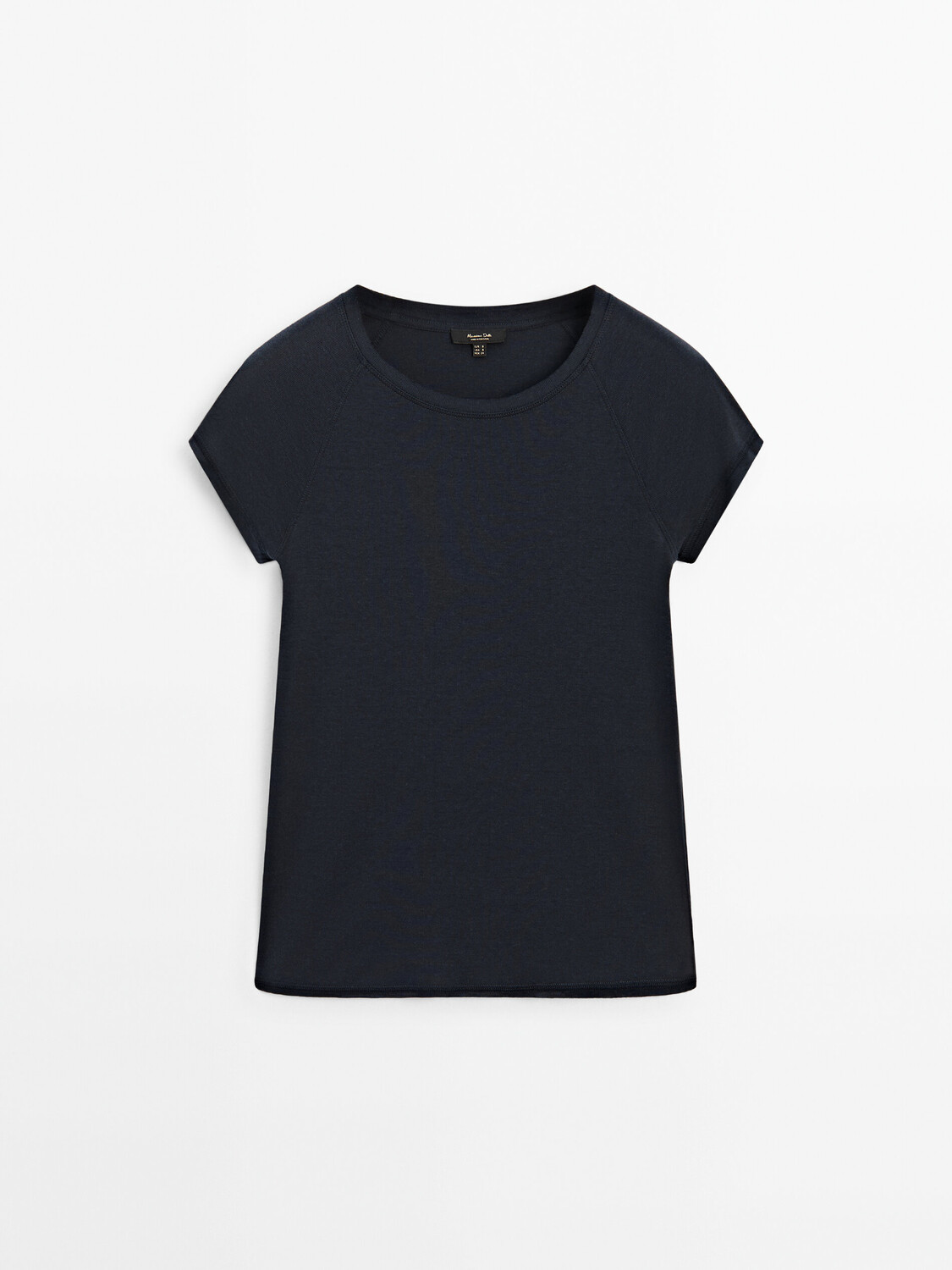 

Футболка с короткими рукавами реглан Massimo Dutti, синий