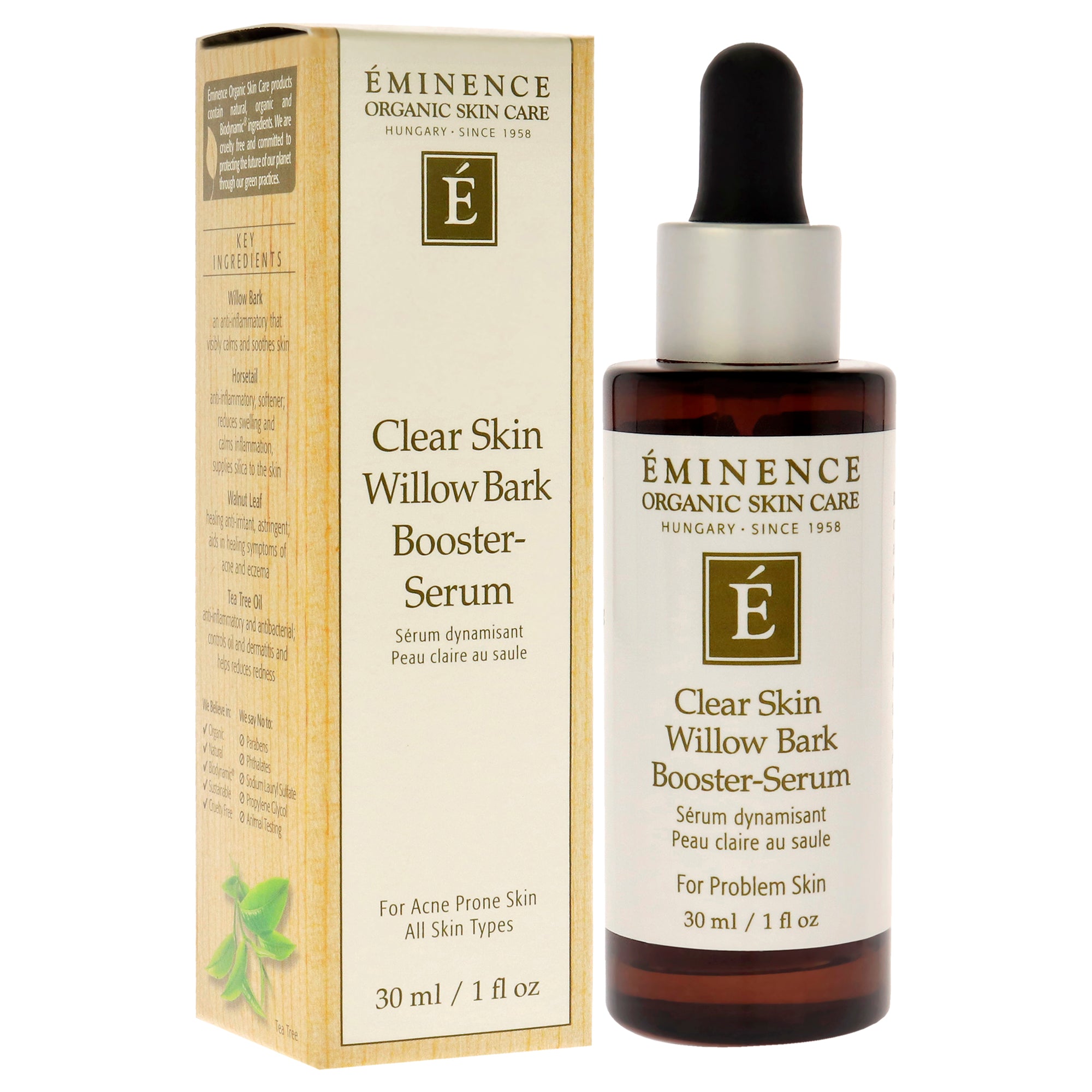 Бустер Eminence — Clear Skin Willow Bark Booster-Serum от для мужчин и женщин — фото 3