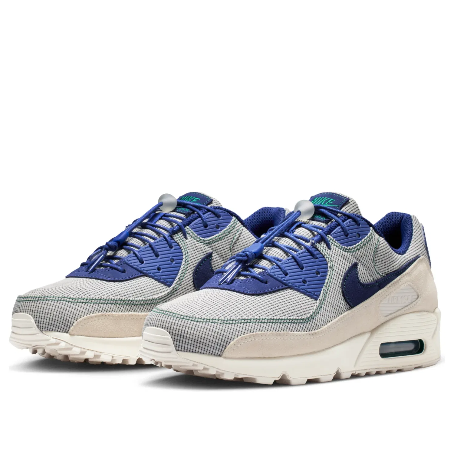 Кроссовки Nike Air Max 90 'Coconut Milk Deep Royal Blue' IR1950-100, синий — фото 4