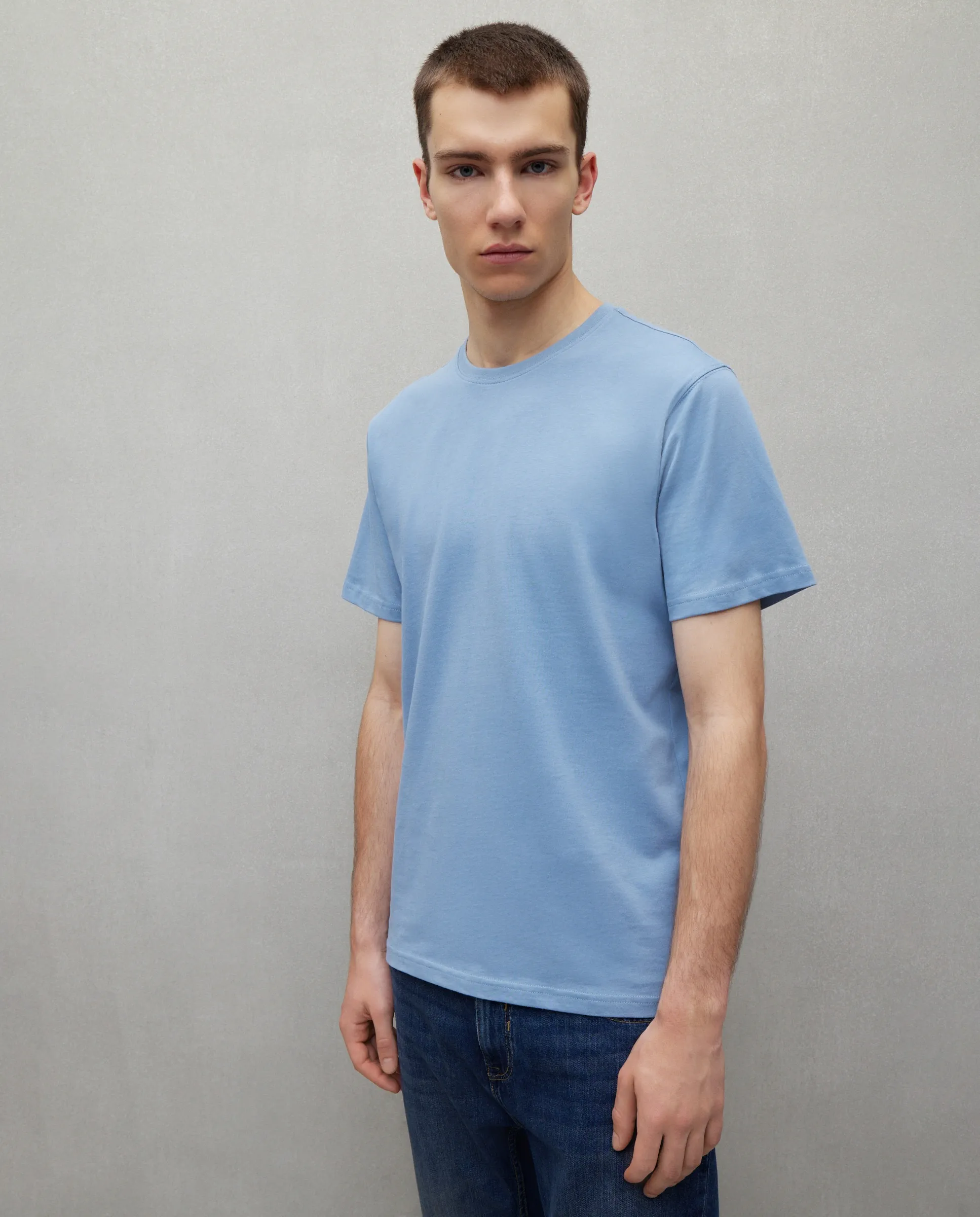

Мужская однотонная футболка Easy Wear, синий
