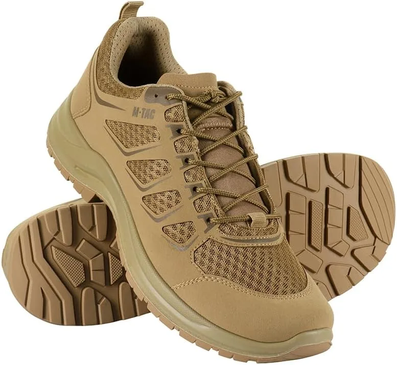 Тактические кроссовки M-Tac Trainers Tactical IVA Trainers Shoes Мужские тактические спортивные кроссовки армейского образца, цвет Coyote