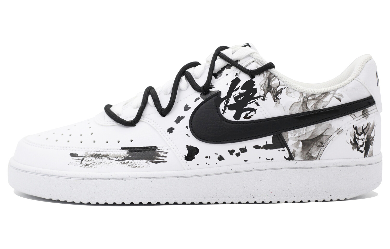 

Court Vision Low Скейтборд Кроссовки Мужские Низкие черный/белый Nike