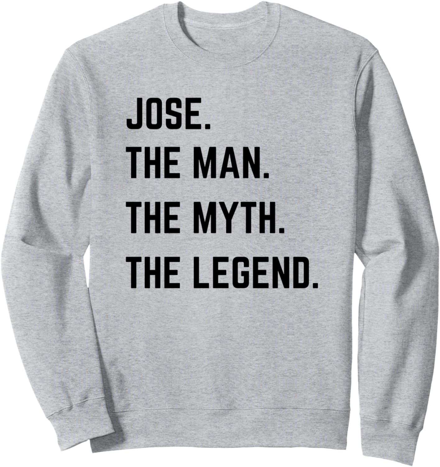 

Толстовка с изображением Хосе, мифической легенды, ко Дню отца Personal The Man The Myth The Legend Mens Gifts, серый