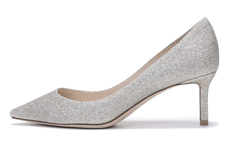 ROMY Zhou Yangjie Туфли на высоком каблуке 6 см Женские Платиновые Jimmy Choo — фото 2