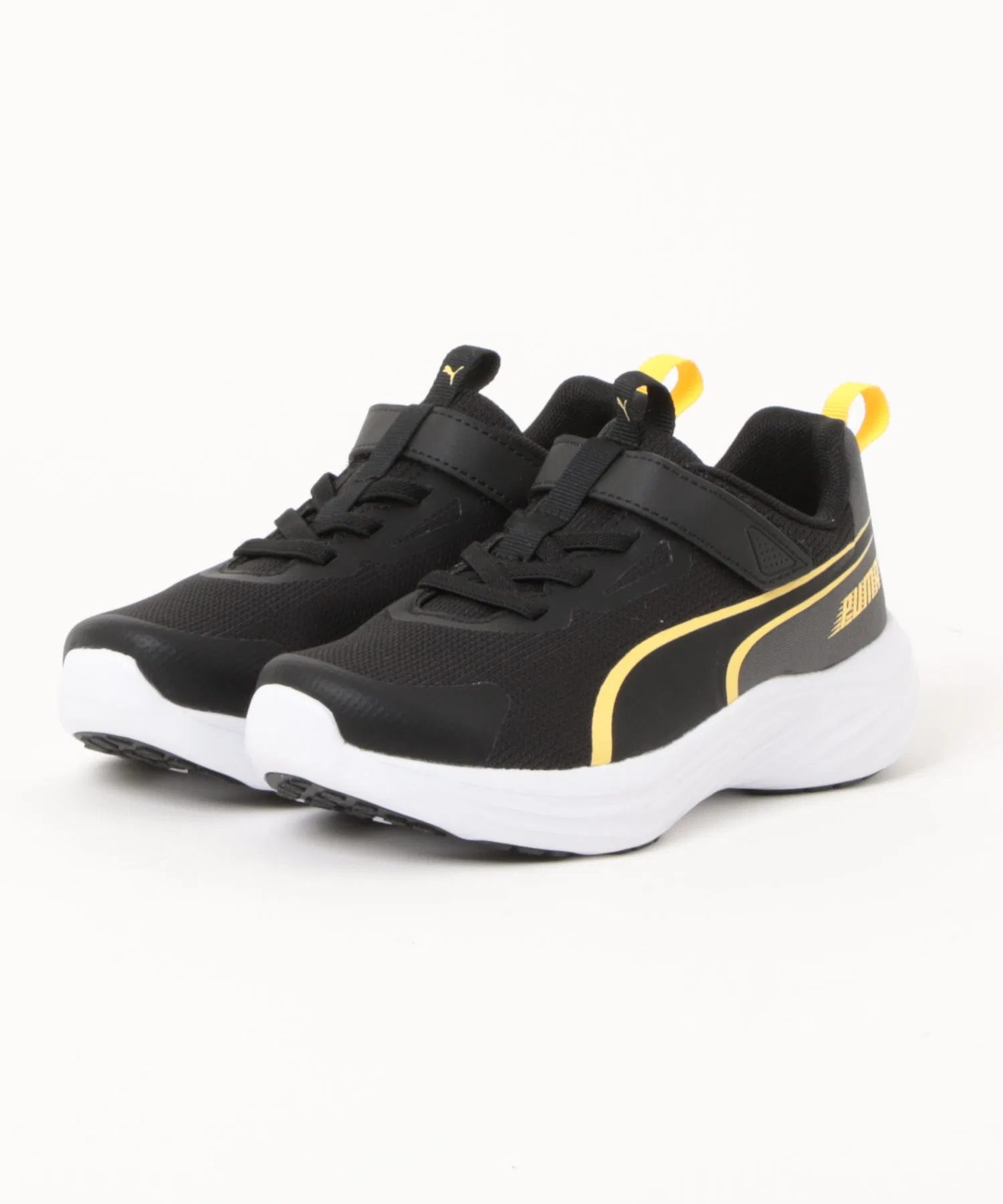 Детские кроссовки PUMA Speed Monster V5 чёрно-жёлтые
