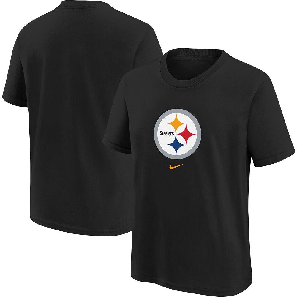 Черная футболка с логотипом Nike Pittsburgh Steelers Youth, цвет Stl Black
