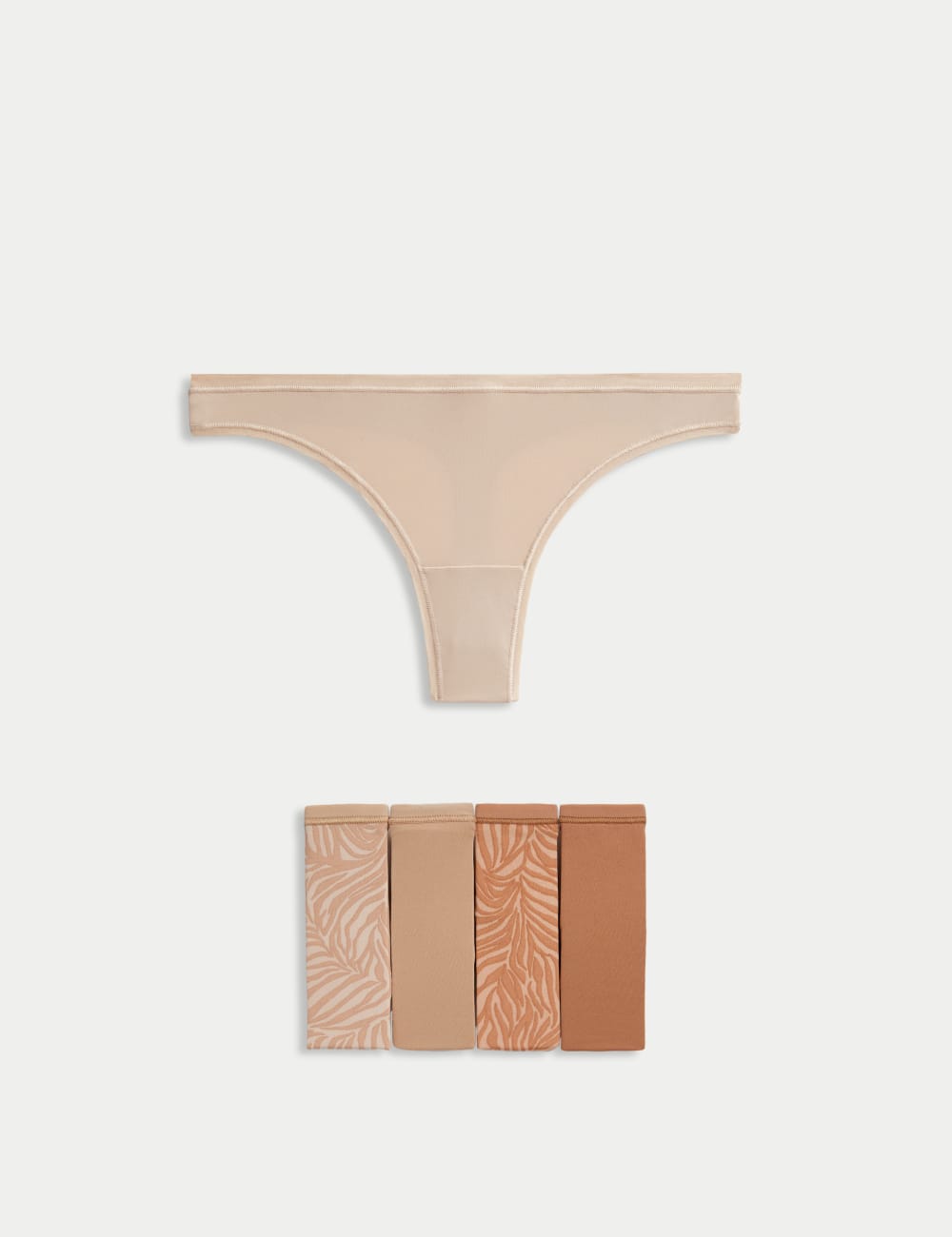 

5 шт. стринги из микрофибры No VPL Marks & Spencer, розовый кварц