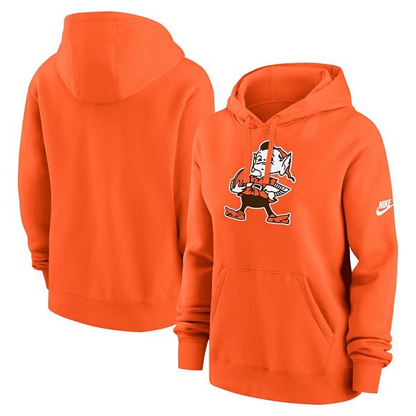 Женский оранжевый худи Cleveland Browns Club Fleece Nike