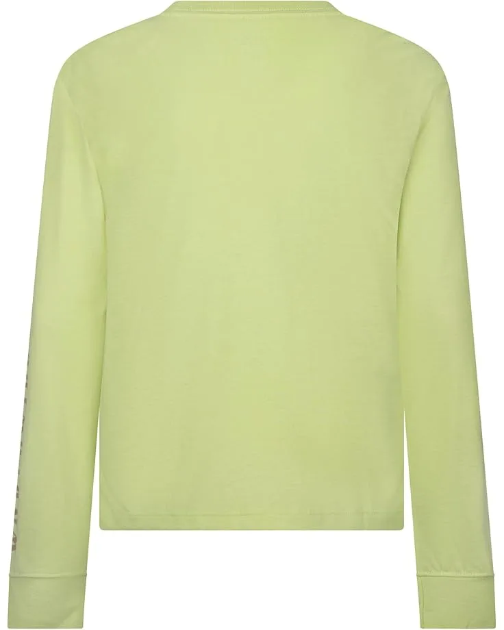 Футболка Hurley Kids Sunset Cutout Long Sleeve Tee (Big Kid), Cool Matcha — фото 2
