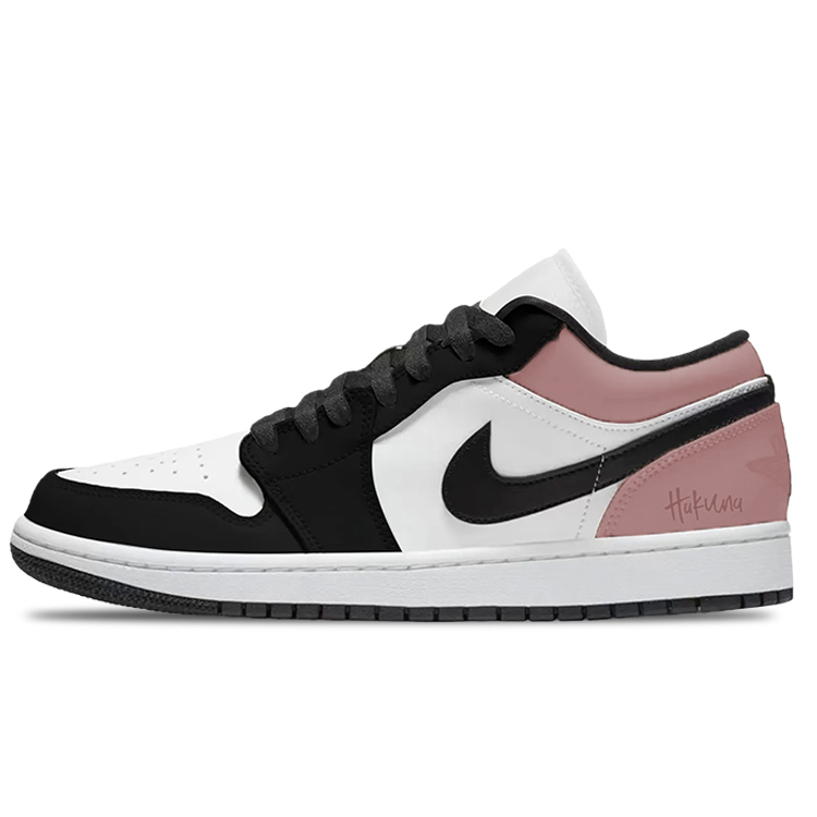 

Jordan Кроссовки Air 1 Black Pink Toe Cleanfit Vintage Basketball Shoes Unisex Dirty Pink