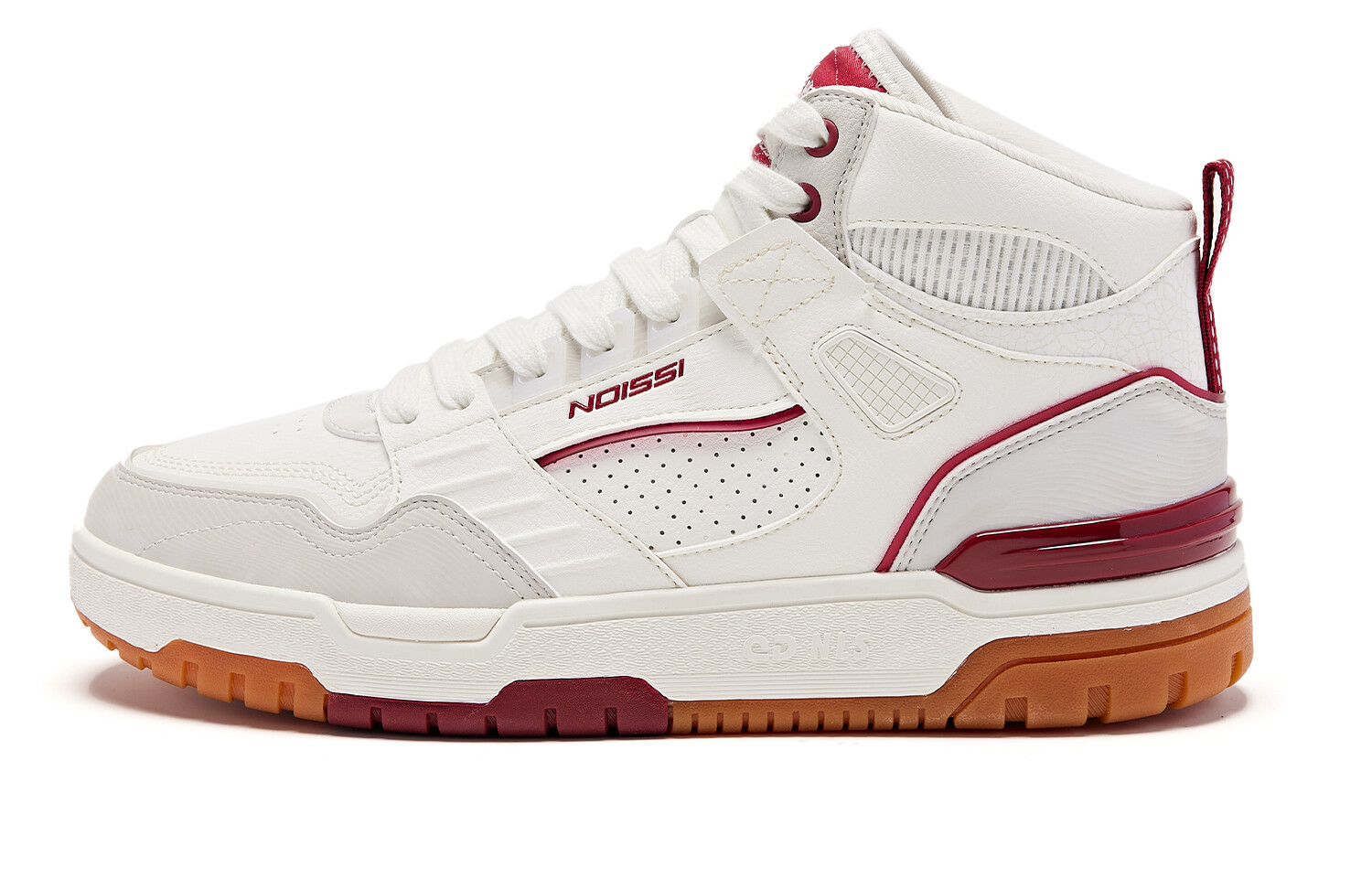 

Кроссовки QIAODAN Enlightenment 3.0 Skateboarding Shoes Men High-top, белый/красный