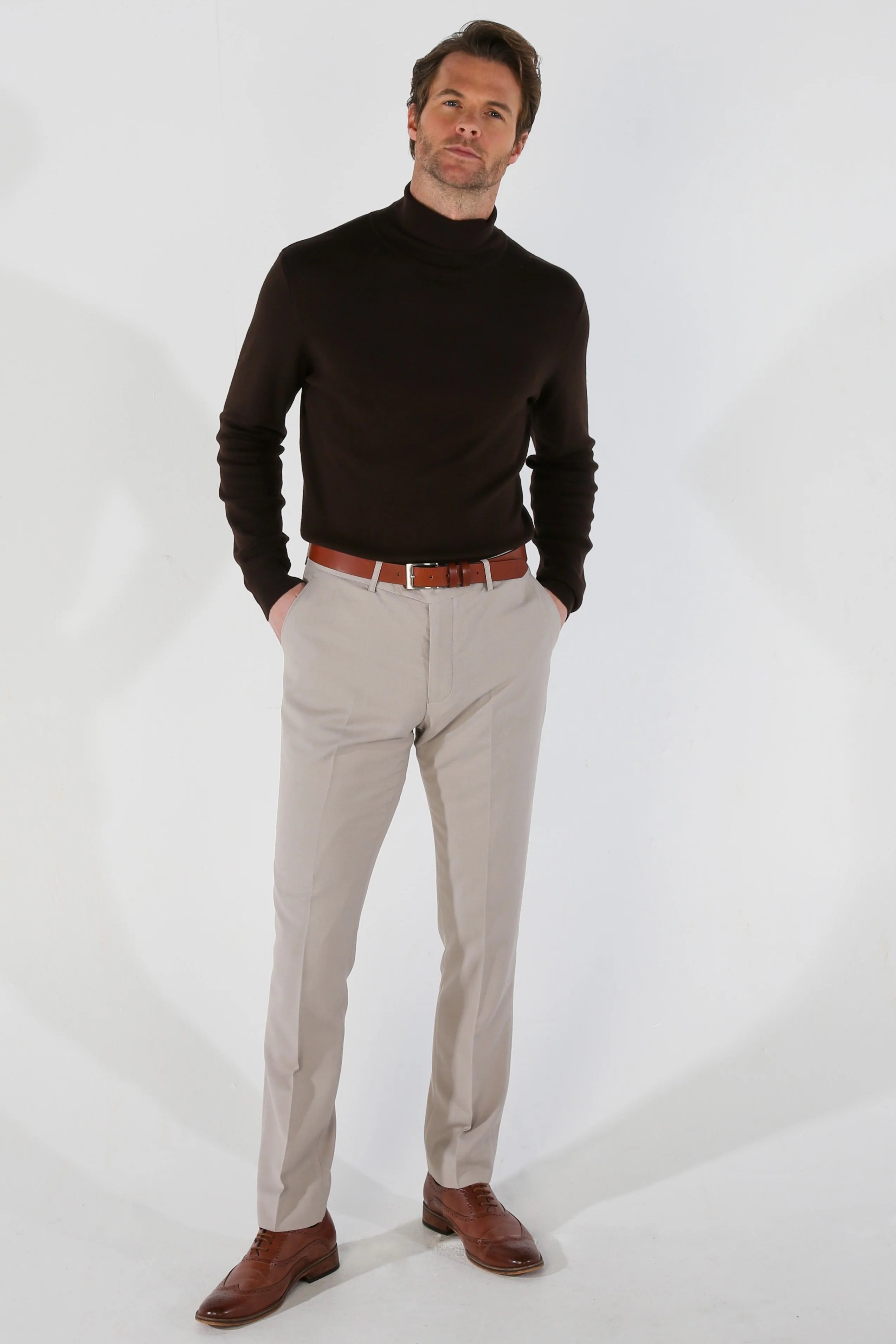 

Классические брюки Mayfair Plain Formal Paul Andrew, цвет stone