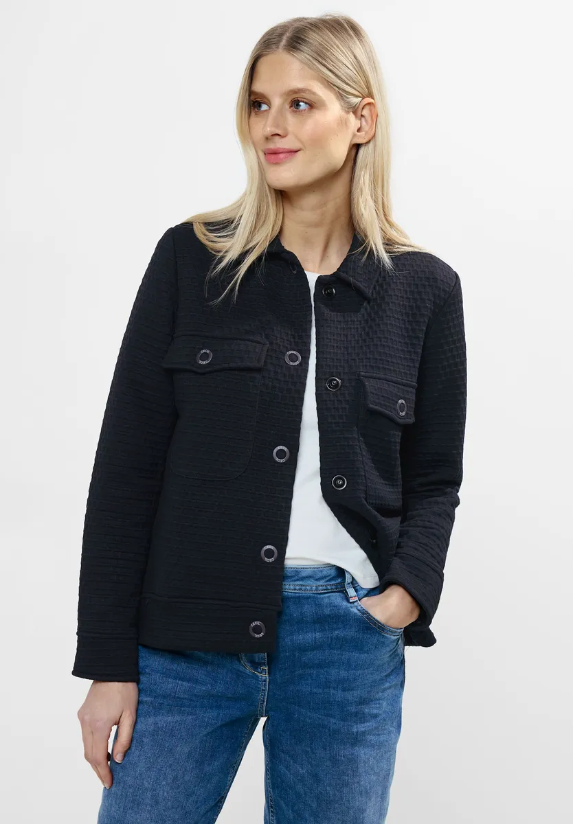 

Блузка-жакет Cecil, без капюшона, с пришитыми карманами, синий