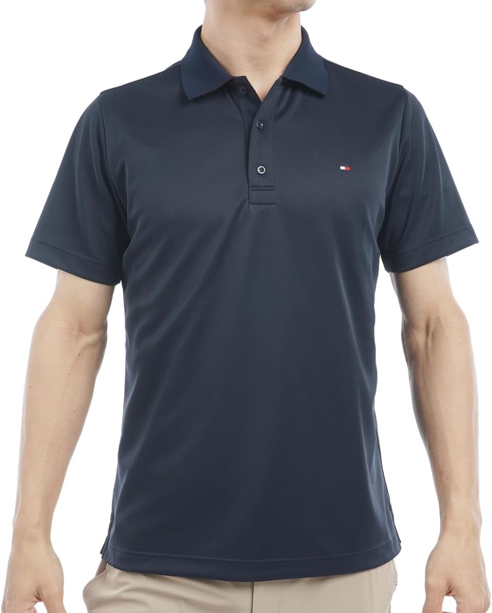 

Мужская базовая рубашка-поло Tommy Hilfiger Golf THMA493 с флагом, темно-синий