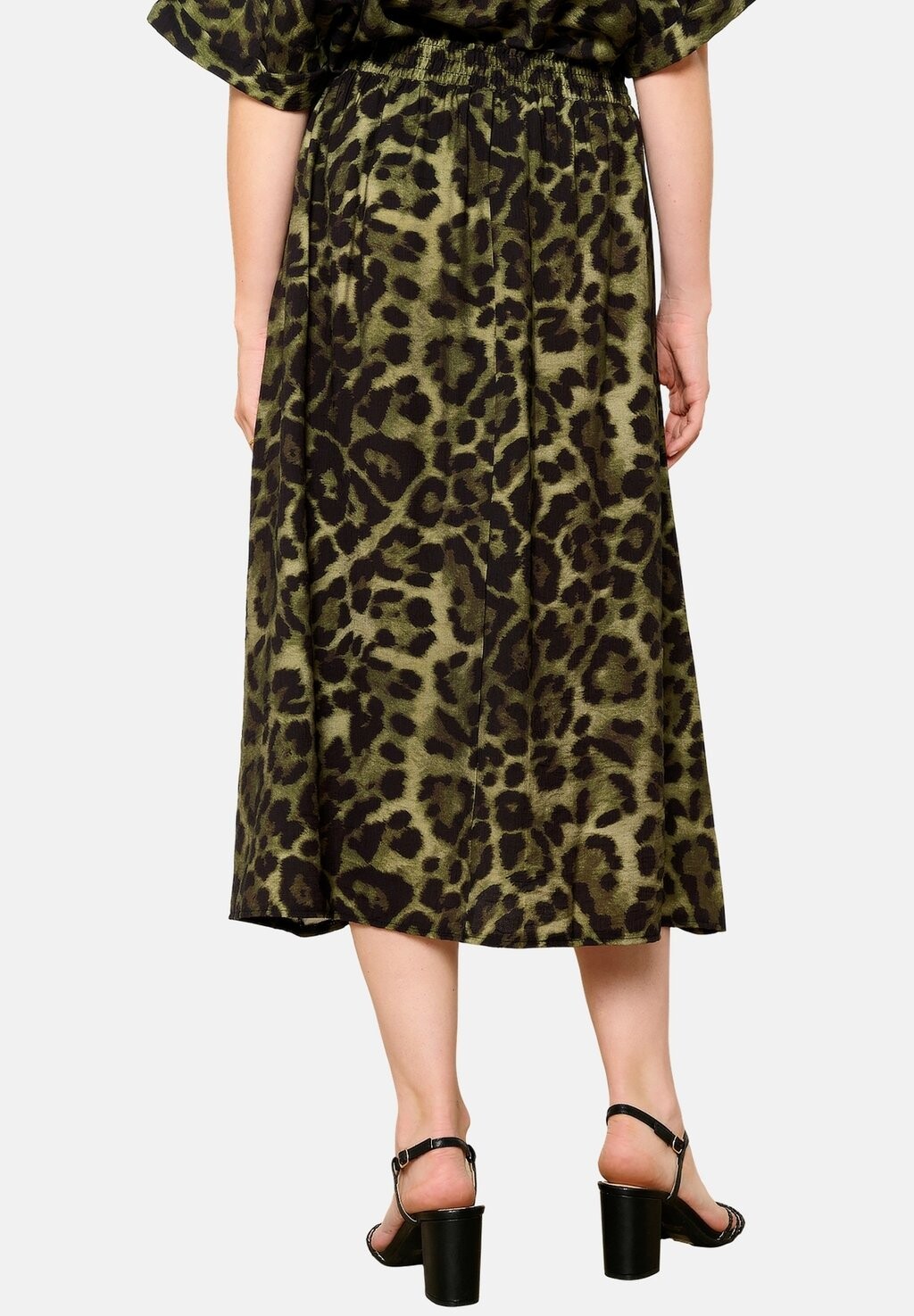 

Юбка А-силуэта WITH LEOPARD LolaLiza, хаки