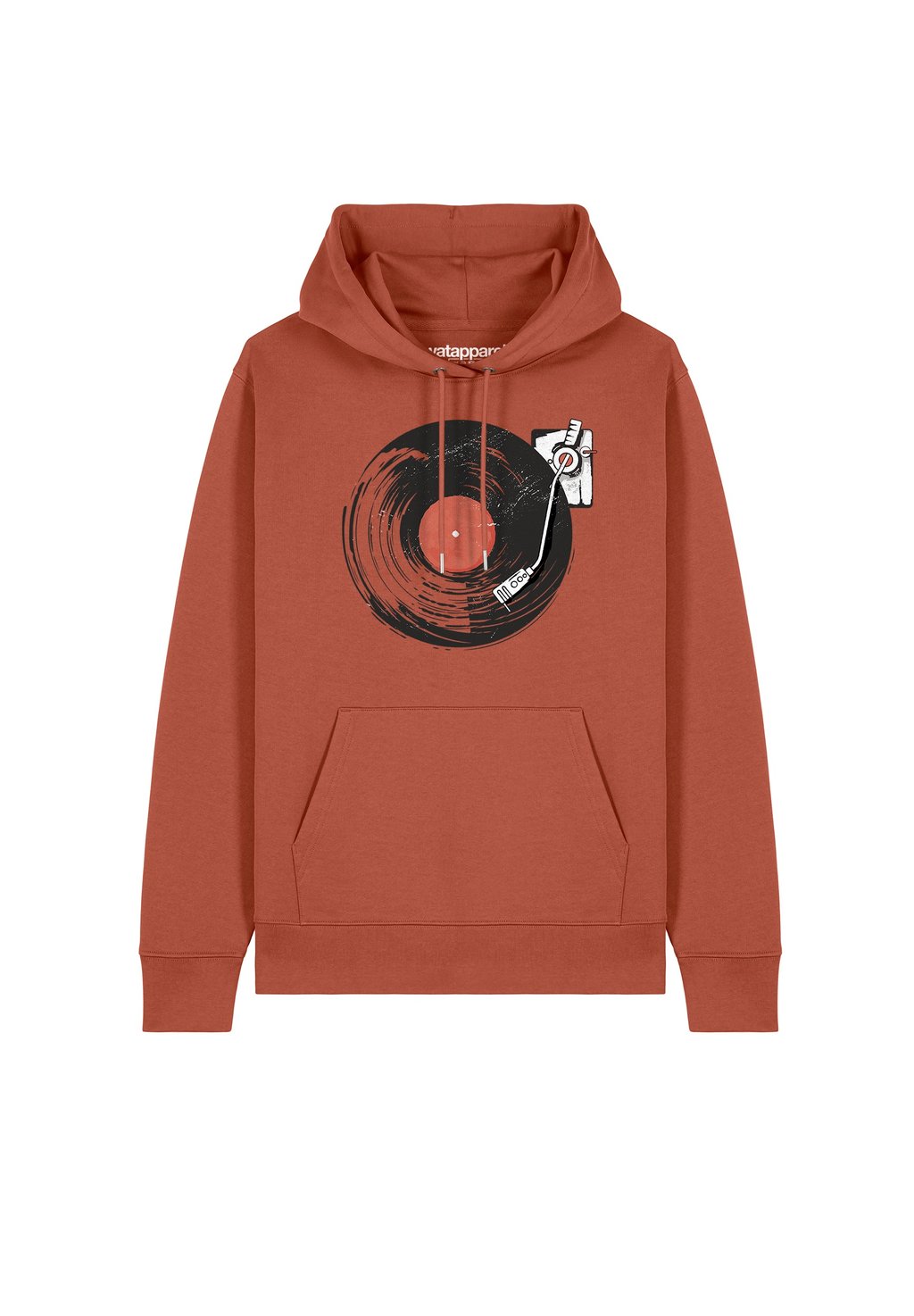 

Толстовка с капюшоном SCHALLPLATTE watapparel, коричневый