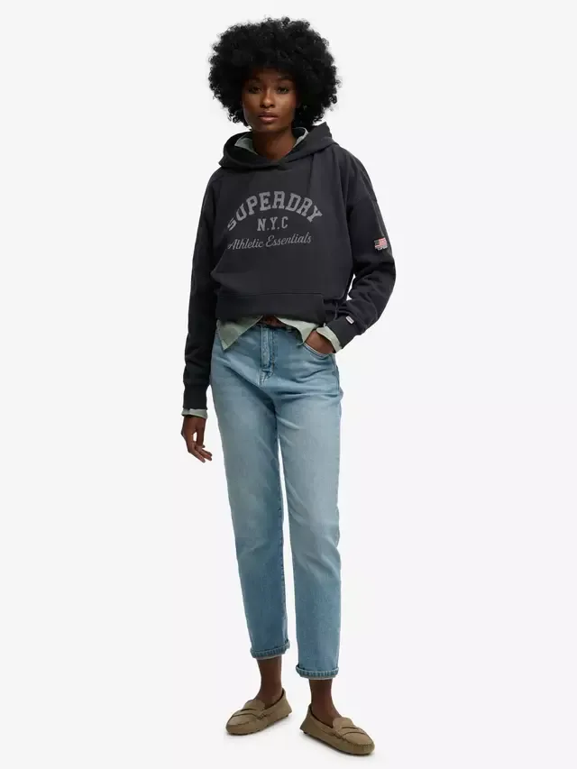 Спортивная толстовка свободного кроя Athletic Essentials, цвет Eclipse Navy Superdry — фото 3