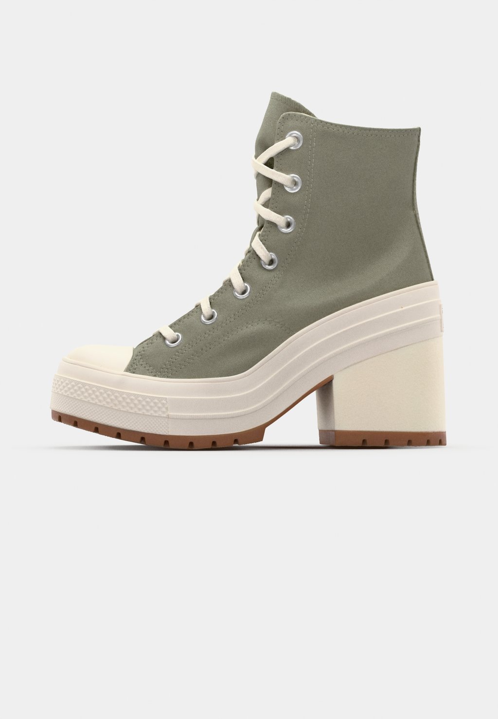 Высокие кроссовки CHUCK 70 DE LUXE HEEL Converse, хаки — фото 2
