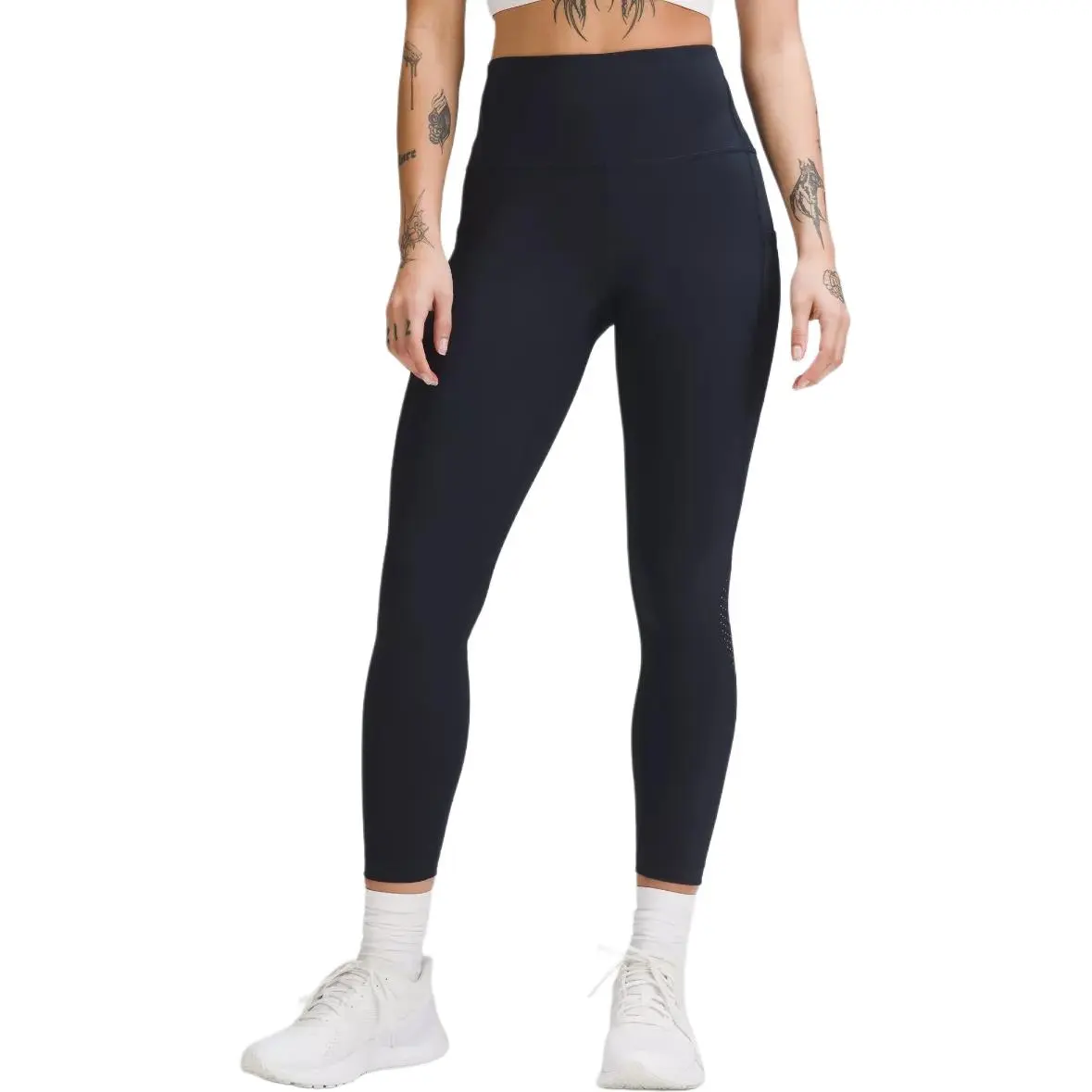 

Самые облегающие спортивные брюки Reflective High Rise для женщин Lululemon, синий/темно-синий