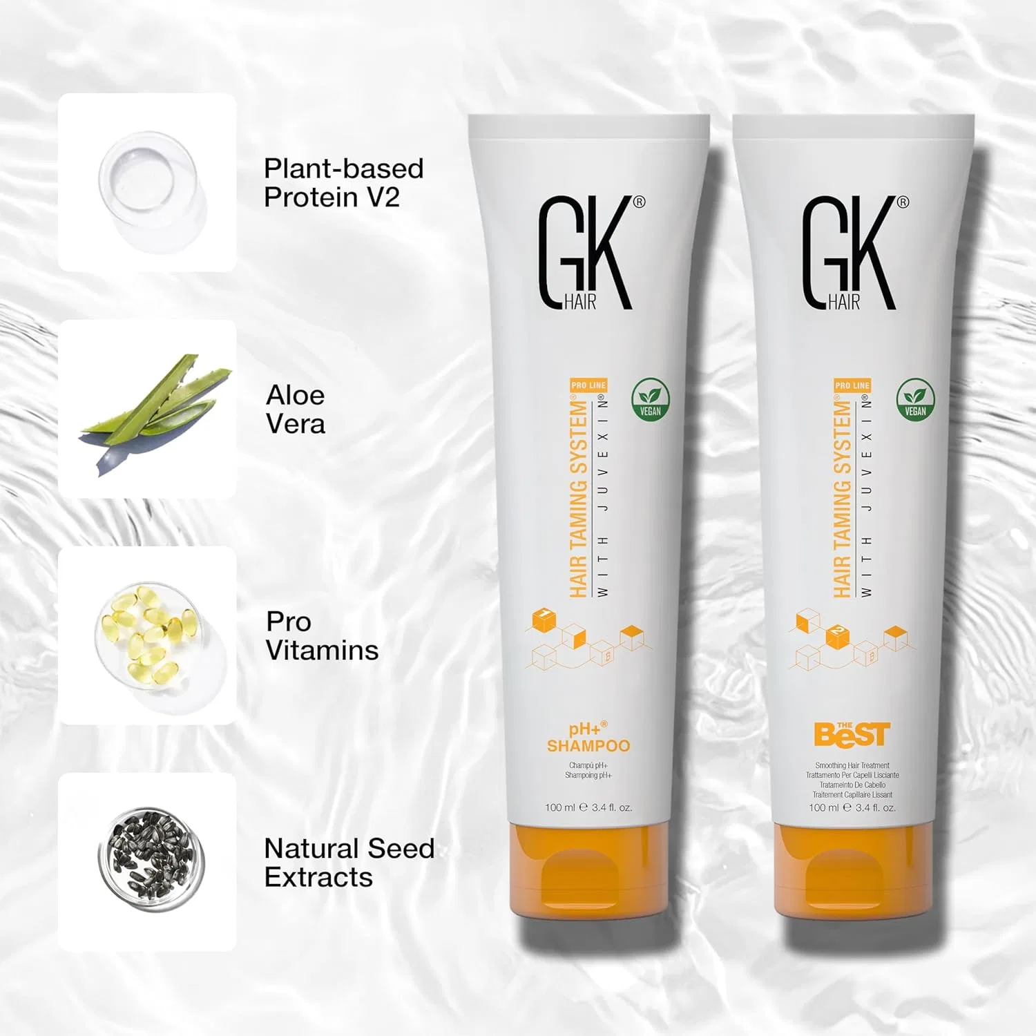 Набор для кератинового выпрямления волос «pH Neutral» от GK HAIR Global Keratin, 100 мл + 100 мл Gk Hair — фото 4