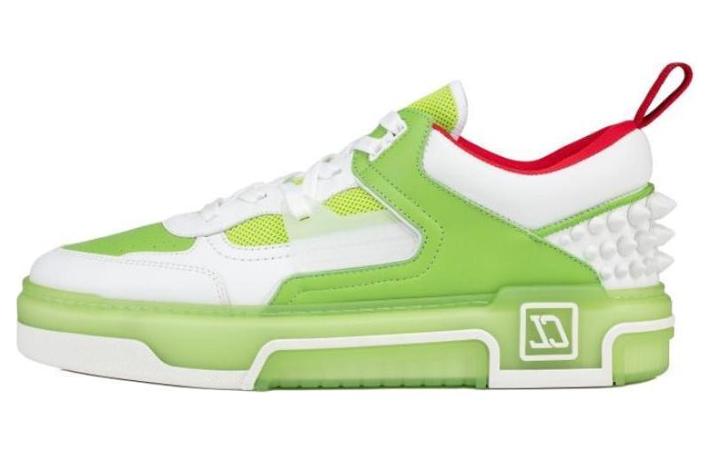 

Christian Louboutin CL Astroloubi Low Top Skateboard Shoes мужские зеленые