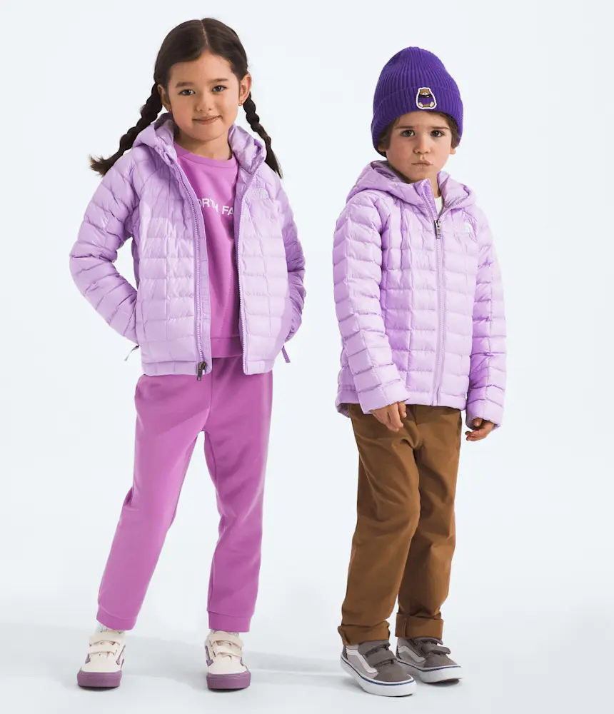 

Детская куртка с капюшоном THERMOBALL The North Face, Lite Lilac