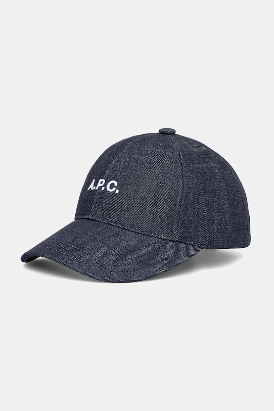 

Кепка с козырьком Casquette Charlie A.P.C., темно-синий