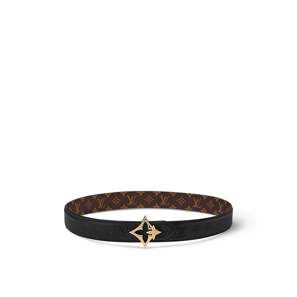 

Двусторонний ремень LV Flowergram 30 мм Louis Vuitton, черный