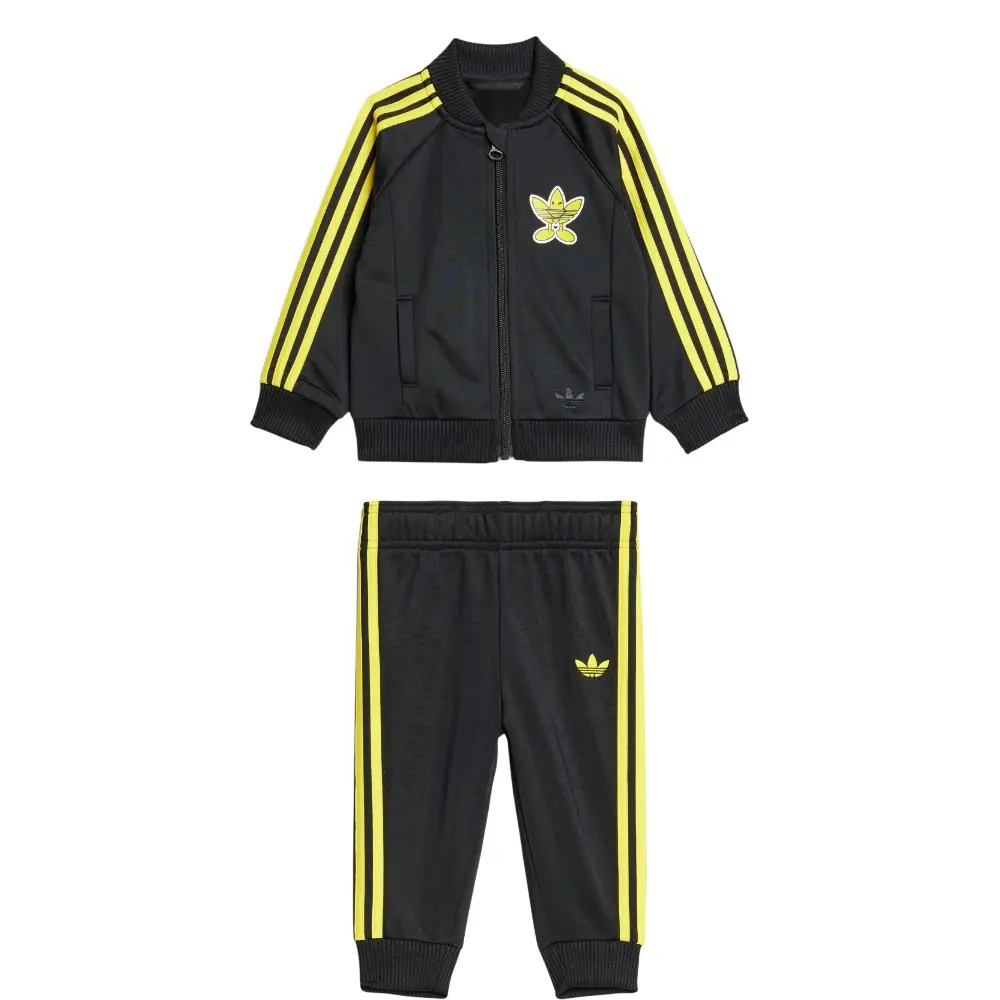 

Adidas Originals X Smileyworld повседневная спортивная одежда SST Black для младенцев и малышей