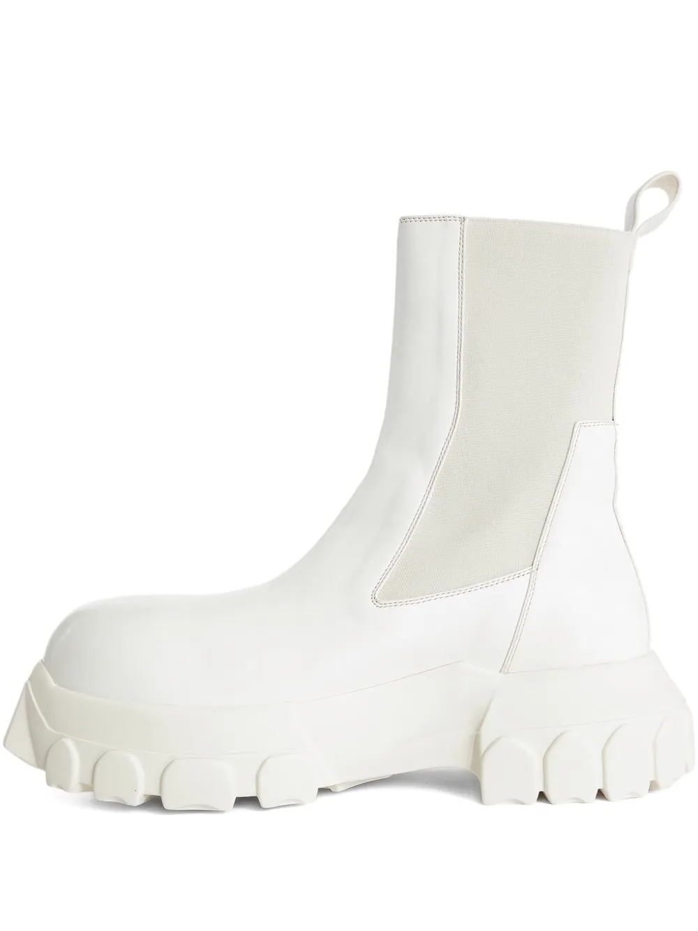 

Ботинки челси на тракторной подошве Rick Owens, белый