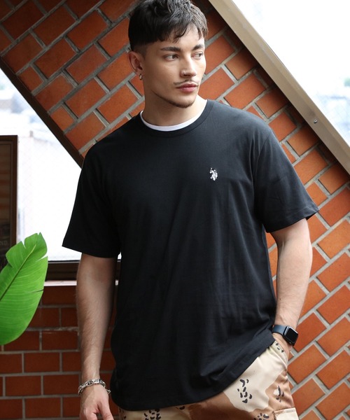 

U.S. POLO ASSN. Футболка с коротким рукавом однотонная, US Polo Assn., черный