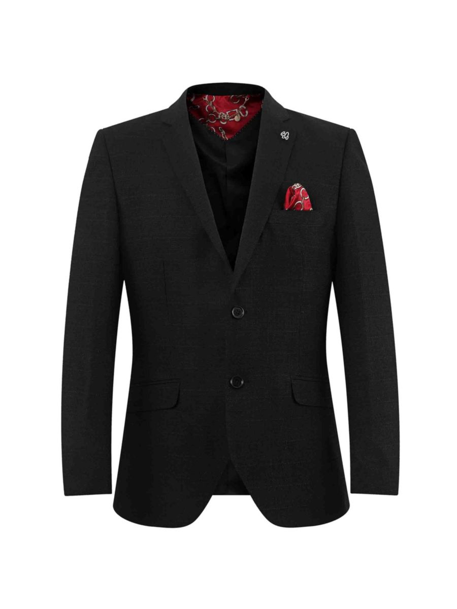 

Спортивное пальто Slim Fit с текстурированной отделкой Elie Balleh, черный