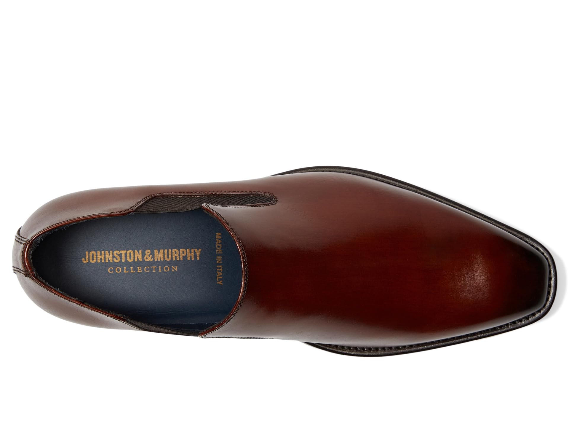 Лоферы Johnston & Murphy Collection Larson Slip-On, цвет Mahogany Italian Calfskin — фото 2