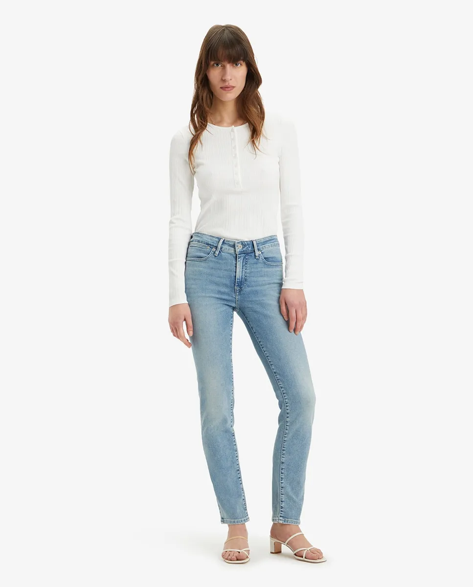 

712 Узкие женские джинсы с прорезным карманом Levi's, синий