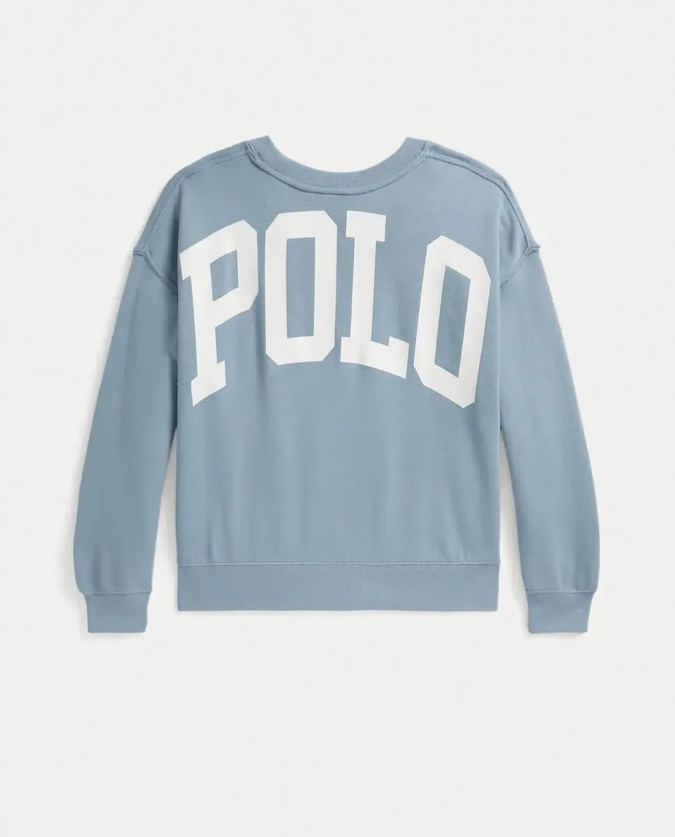 Детская хлопковая толстовка с логотипом Polo Ralph Lauren, Porcelana — фото 2
