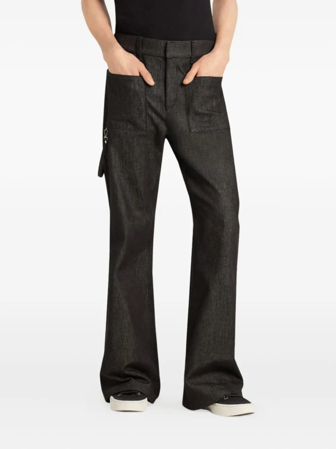

Courrèges джинсы bootcut с карманами, черный
