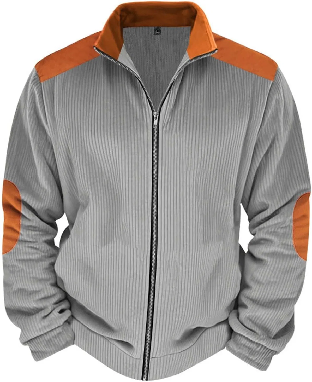 Мужская куртка легкая двушовная, Generic, Light Gray — фото 4