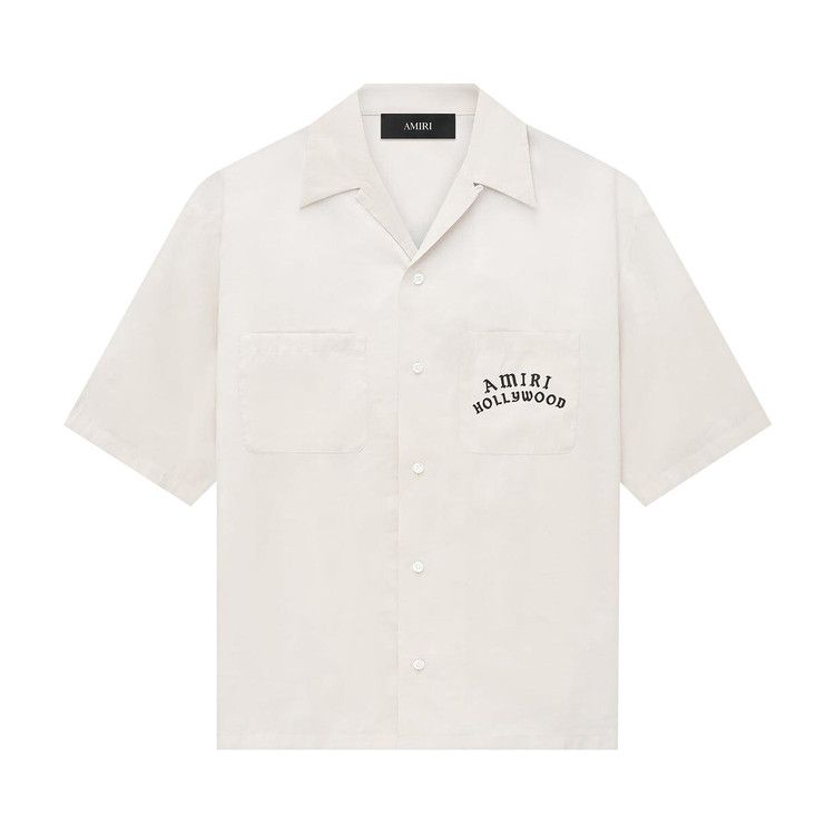 

Рубашка Amiri Hollywood Bowling Shirt, Alabaster