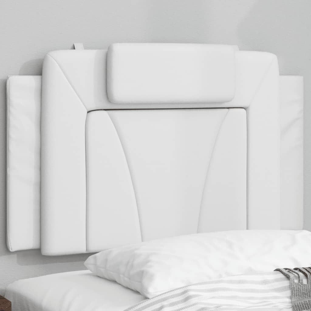 

Подушка на изголовье белая искусственная кожа 90 см DKD HOME DECOR
