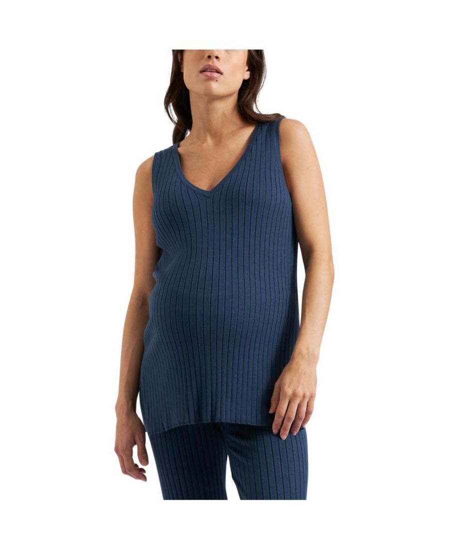 

Вязаный топ для кормления Maternity Ripe Sophie Rib Knit Nursing Top Ripe Maternity, French navy