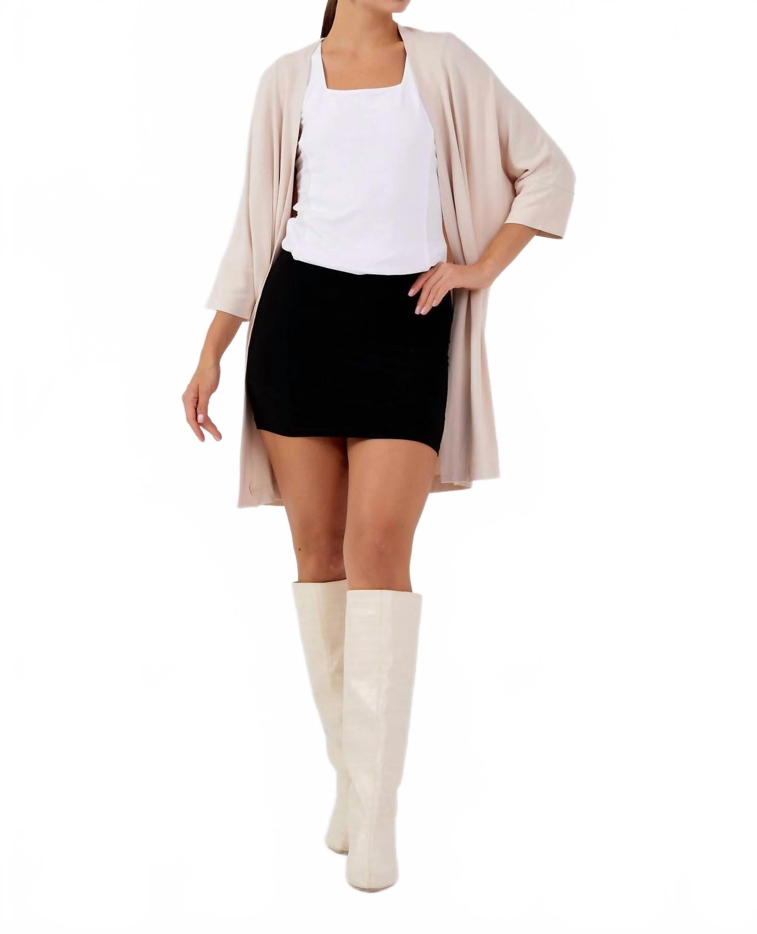 

Средняя хлопковая кардиган в бежевом цвете Zaalima Fashion