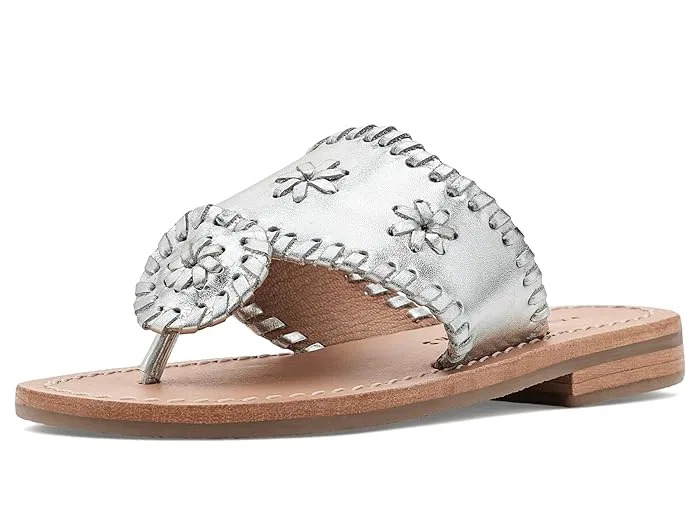 Сандалии Jacks Flat Sandals Jack Rogers Kids, Silver — фото 2