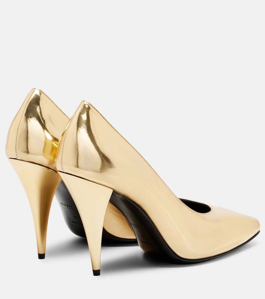 Квадратные лодочки из лаковой кожи Givenchy, Golden — фото 2