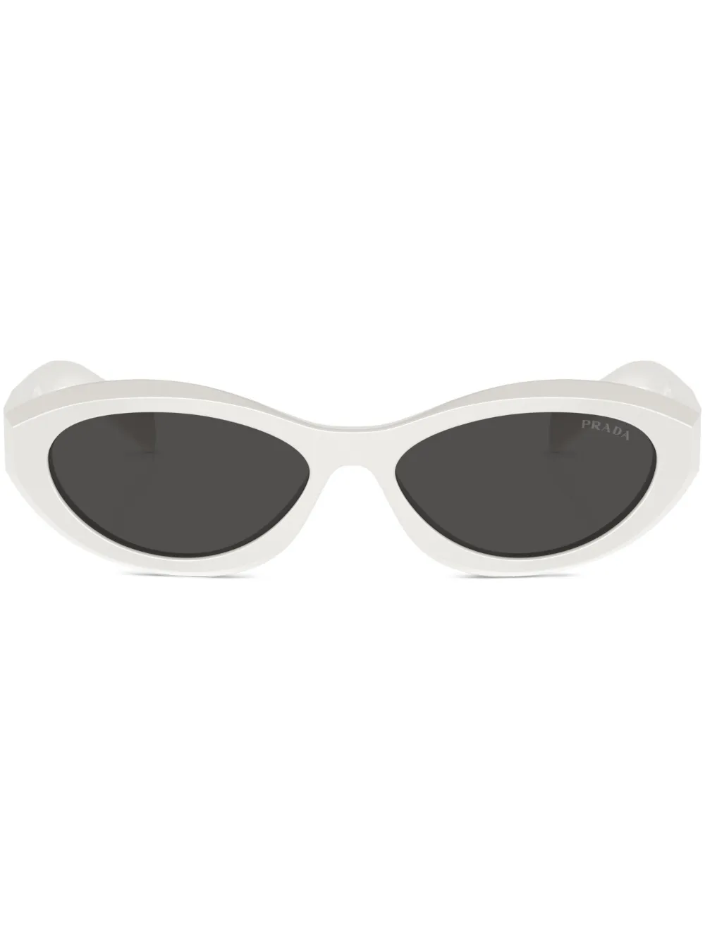 

Солнцезащитные очки в оправе 'кошачий глаз' Prada Eyewear, белый