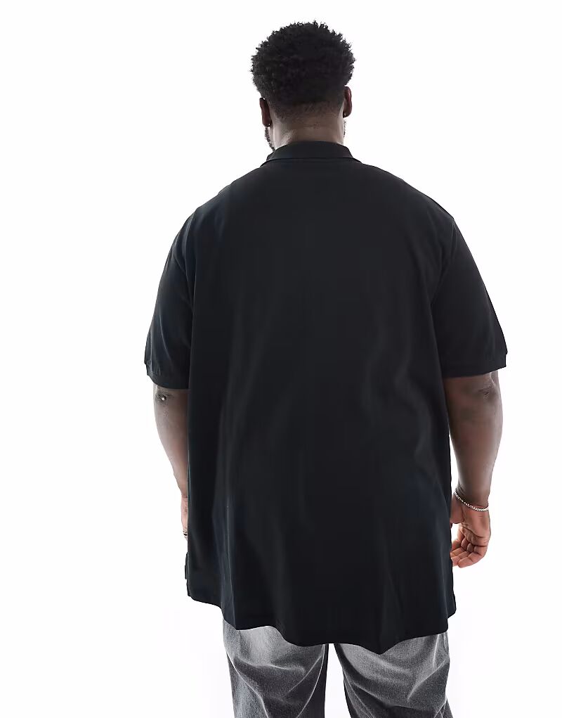 

Поло-рубашка с логотипом Polo Ralph Lauren Big & Tall черного цвета