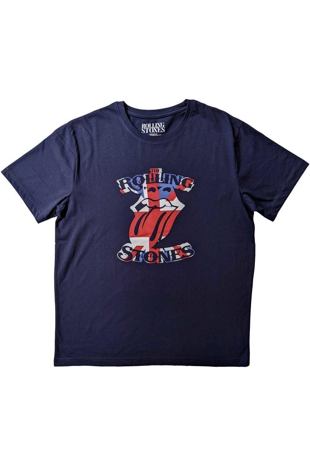 

Футболка с логотипом Юнион Джек The Rolling Stones, темно-синий