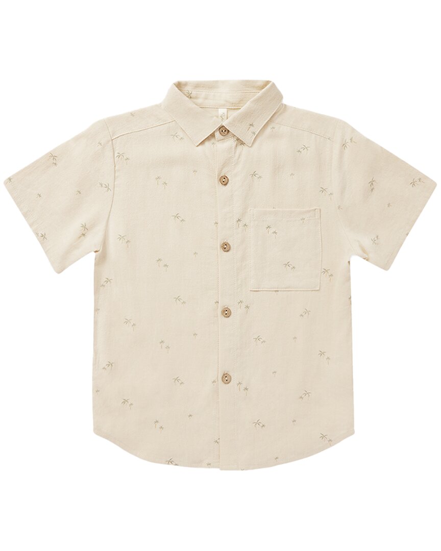 

Рубашка с воротником Rylee + Cru Collective из льняной смеси, цвет palm