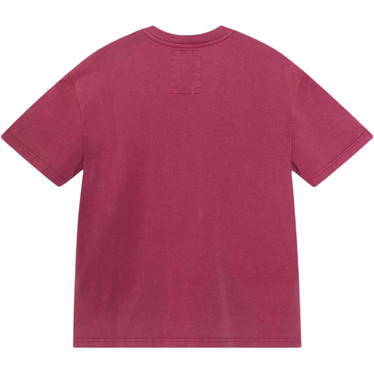 Футболка с коротким рукавом, окрашенная в готовом виде Stussy, красный — фото 3